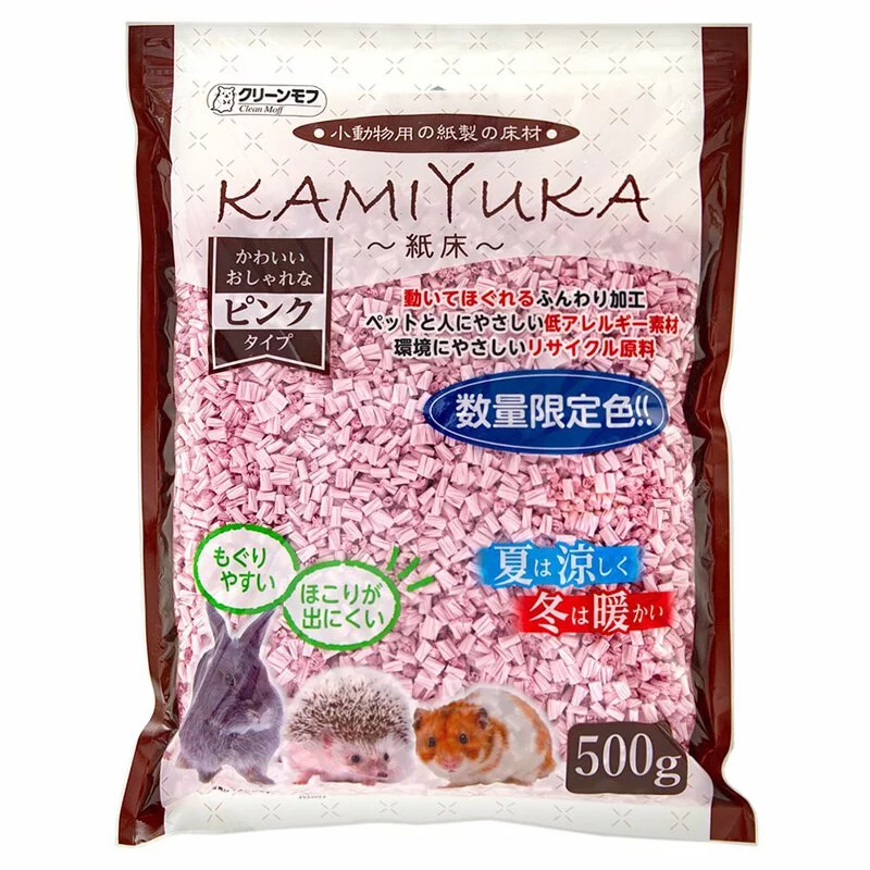 Kamiyuka Dust Free Paper Bedding Pink 500g