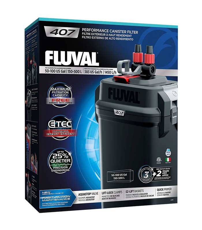 FLUVAL 407 EXTERNAL CANISTER FILTER PUMP A449