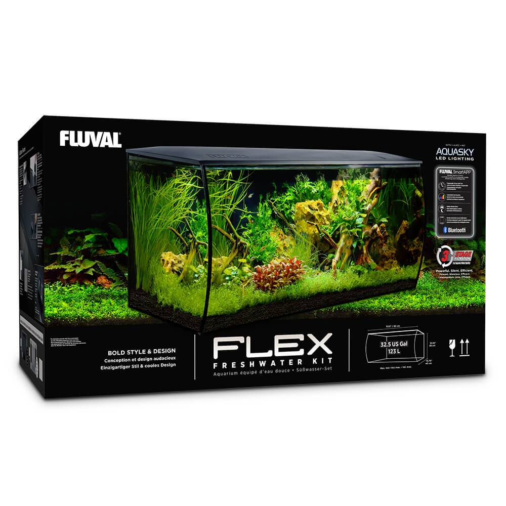 Fluval Flex 123L Aquarium Kit #14995 Black