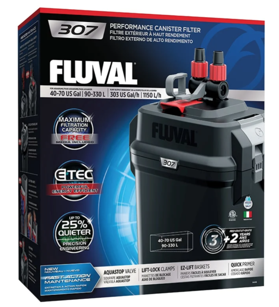 FLUVAL 307 EXTERNAL CANISTER FILTER PUMP A446