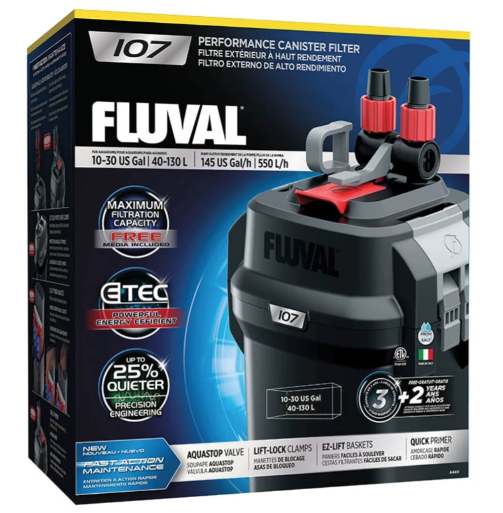 FLUVAL 107 EXTERNAL CANISTER FILTER PUMP A440