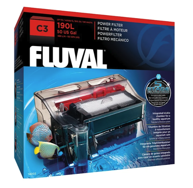 FLUVAL C3 Power Filter up to 50 US Gal 190 L